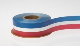 Ribbon #9 Red White Blue Florasatin Berwick 50Y