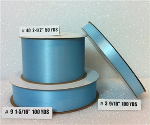 Ribbon #3 Satin Blue Berwick 100Yd Pk 1