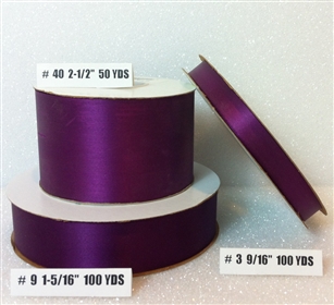 Ribbon #40 Satin Plum Berwick 50 Yd Pk