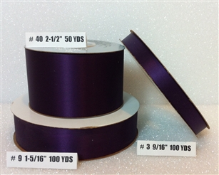 Ribbon #9 Satin Aubergine Berwick 50 Yd Pk 1