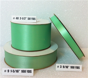 Ribbon #9 Satin Mint Berwick 100Yd Pk 1