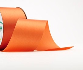 Ribbon #9 Satin Orange Berwick 100Yd Pk 1