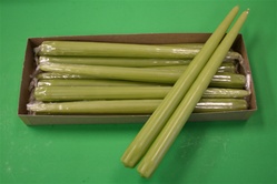 12" Taper Candle-Fresh Green (Pack of 12)