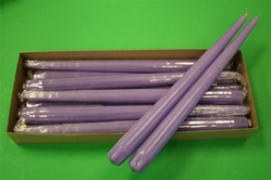 12" Taper Candle-Pale Lavender (Pack of 12)