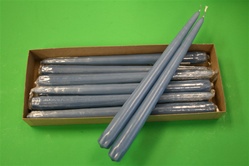 12" Taper Candle-Slate Blue (Pack of 12)