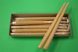 12" Taper Candle-Spice Gold (Pack of 12)
