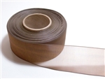 Ribbon #3 Sheer Brown Chiffon Brown 25Yd