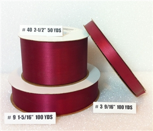 Ribbon #3 Satin Cinnabar 100 Yd Pk 1