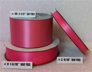 Ribbon #9 Satin Bermuda Pink 100 Yd Pk 1
