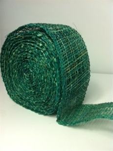 Ribbon Burlap Emerald Green 2-1/2" X 10 Yard
