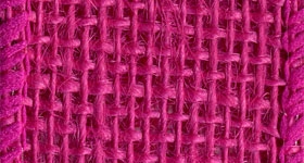 Ribbon #9 Burlap Hot Fuchsia 10Yd Morex