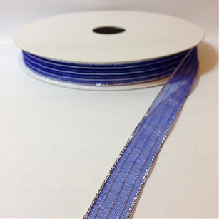 Ribbon #3 Sheer Blue Silver Harmony 714 50 Yd