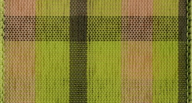 Ribbon #40 Wired Lime Green Chic Plaid  027 50