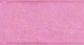 Ribbon #9 Pink Organdy Sheer 22 100 Yd