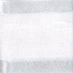 Ribbon #3 Delight Sheer White W/Satin Edge 25Y