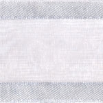 Ribbon #3 Delight Sheer Silver W/Satin Edge 25Y