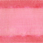 Ribbon #9 Delight Sheer Hot Pink W/Satin Edge 100Y