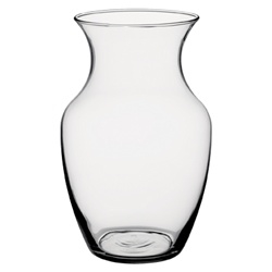 Clear Glass Rose Vase 8" (Case of 12)