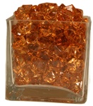 Amber Acrylic Rocks 2.5cm