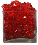 Red Acrylic Rocks 2.5cm