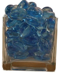 Bright Blue Acrylic Rocks 3.0cm