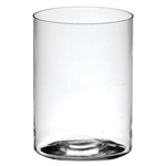 Cylinder Glass Vase 6x7"h