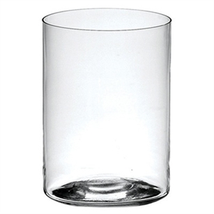 Cylinder Glass Vase 6x7"h