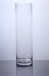 Cylinder Glass Vase 6x18