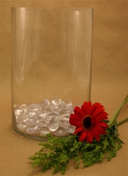 Cylinder Glass Vase 8x12