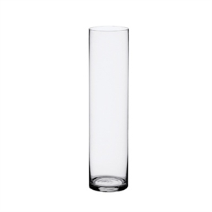 Cylinder Glass Vase 4x18