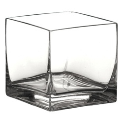 Cube Glass Vase 2x2x2