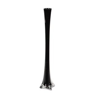 Black Eiffel tower vase, 24" Tall