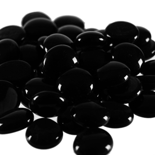 Flat Black Marbles (5 Pound Bag)