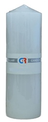 Pillar Candle 3"x9"H - White