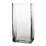 Square Glass vase 3x4x10