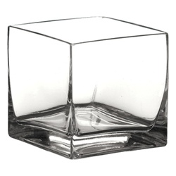 Cube Glass Vase 3x3x3