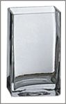 Square Glass Vase 4x4x8