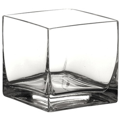 Cube Glass Vase 6x6x6