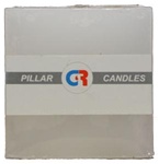 Square Candle 3"x3"x3"H - White