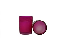 Votive with Candle - Pink (Case of 25)