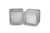 Square Frosted Votive with Candle (Case of 24)