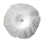 6" LOMEY® Bouquet Collar, White Tulle, 48/case