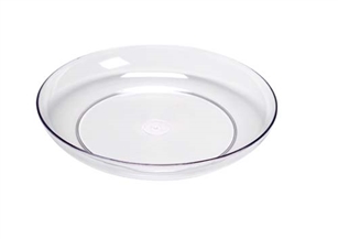 9" LOMEY® Designer Dish, Clear, 12 case