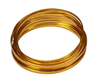 3/16" OASIS™ Flat Wire, Gold, 10/case