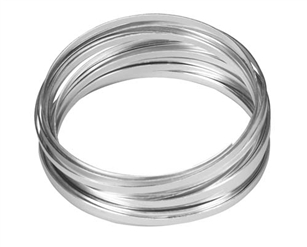 3/16" OASIS™ Flat Wire, Silver, 10/case