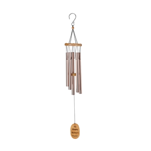 OASIS® Wind Chimes - Plain, 40" Rose Gold