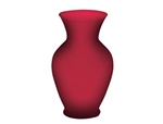 11" Bouquet Vase, Red Matte, 9/case