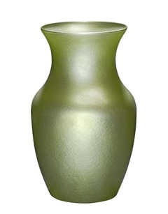 Rose Vase, Apple Green Ice, 12/case