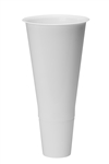 19" Cooler Bucket Cone, White (Case of 12)