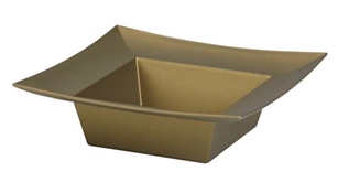 ESSENTIALS™ Square Bowl, Gold, 12 pack